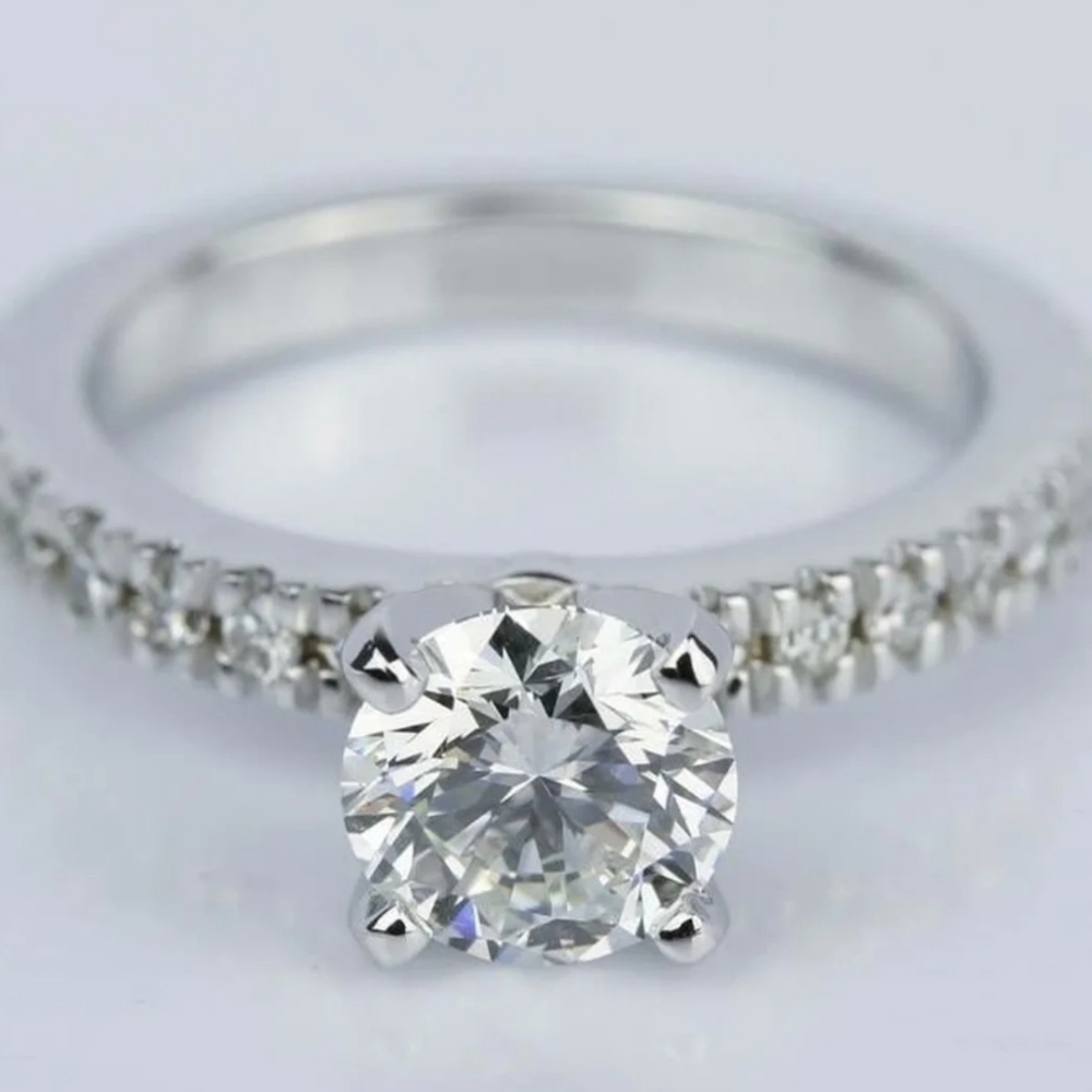 Diamond Solitaire Ring - Picture 1 of 5